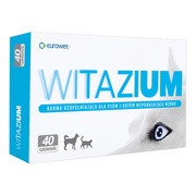 Witazium, karma uzupełniająca dla psów i kotów wspomagająca wzrok, tabletki, 40 szt. https://azcdn.doz.pl/image/d/product/3282f60c-scale-180x180.png