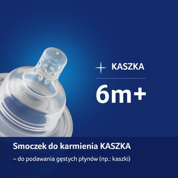 Lovi, silikonowy, dynamiczny smoczek na butelkę, kaszka, 6 m+, 2 szt.