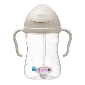 B.box, Bidon ze słomką Latte, 240 ml, 1 szt.