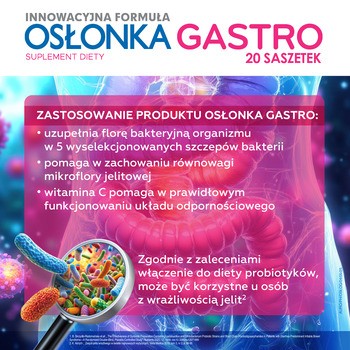 Osłonka Gastro, proszek, saszetki, 20 szt.