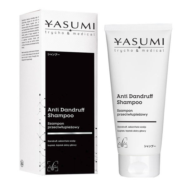 Yasumi Yasumi Anti Dandruff Shampoo, specjalistyczny szampon przeciwłupieżowy, 200 ml — Składniki i ocena