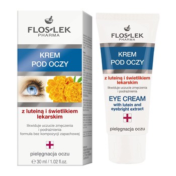 FlosLek Pharma, krem pod oczy, z luteiną i świetlikiem lekarskim, 30 ml