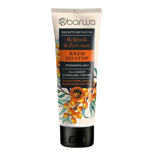 Barwa Barwa Receptury Natury, regenerierend Fußcreme, Rokitnik &amp; Ginseng, 100 ml — Inhaltsstoffe und Bewertung