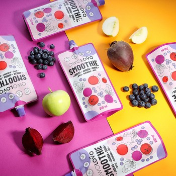 Owolovo Smoothie Jabłko-Jagoda-Burak, 250 ml