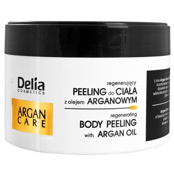 Delia Argan Care, peeling do ciała regenerujący z olejkiem arganowym, 250 g