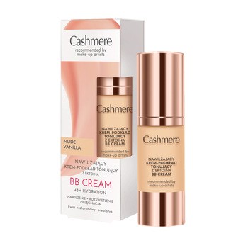 Cashmere BB, nawilżający krem-podkład tonujący z ektoiną, Nude Vanilla, 30 ml