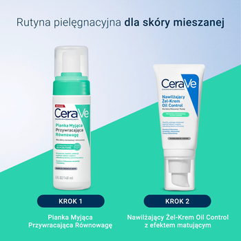 CeraVe, pianka myjąca przywracająca równowagę dla skóry normalnej i mieszanej, 148 ml
