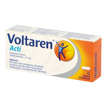 Voltaren Acti, 12,5 mg, tabletki powlekane, 10 szt.