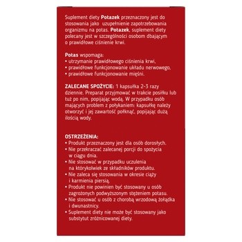 Potazek, kapsułki o przedłużonym uwalnianiu, 100 szt.