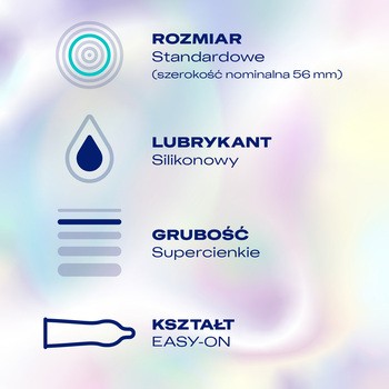 Durex Invisible, prezerwatywa dla większej bliskości, 10 szt.