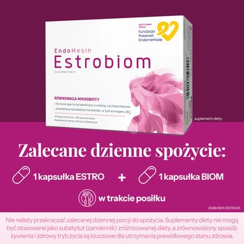 EndoMesin estrobiom, kapsułki, 30 szt. + 30 szt.