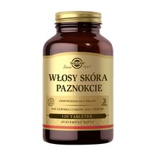Solgar Włosy Skóra Paznokcie, tabletki, 120 szt.