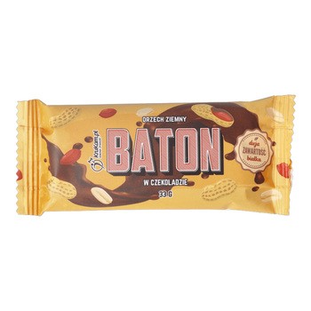 Krukam Baton daktylowy z orzechami ziemnymi w czekoladzie (WPC), 33 g