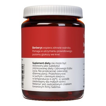 Vitalers Berberyna 400 mg, 60 szt.