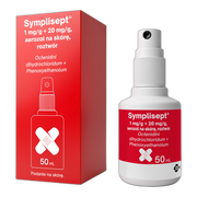 Symplisept, 1 mg/g+20 mg/g, aerozol na skórę, 50 ml