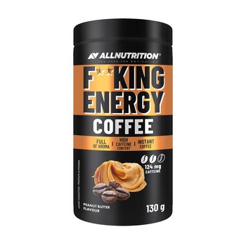 Allnutrition Fitking Energy Coffee, smak masło orzechowe, 130 g