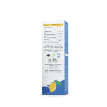 Osavi Tran Norweski Kids 1000 mg Omega 3, cytrynowy, olej, 50 ml