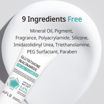 APLB Glutathione Niacinamide Facial Cleanser, oczyszczający żel do mycia twarzy z glutationem i niacynamidem, 80 ml