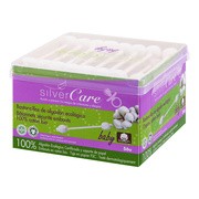 alt Silver Care, patyczki do uszu z organicznej bawełny dla niemowląt i dzieci, 56 szt.