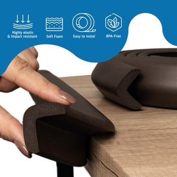 Sipo, piankowa taśma zabezpieczająca, 2 metry, kolor brązowy, 1 szt.