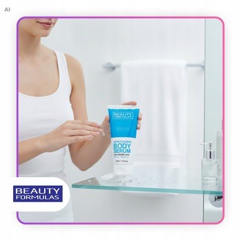 Beauty Formulas, nawilżające serum do ciała z kwasem hialuronowym, 150 ml