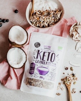 Diet-Food, Bio Granola Keto, Porzeczka, 200 g