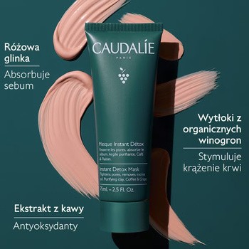 Caudalie Vinoclean, maseczka detoksykująca instant, 75 ml