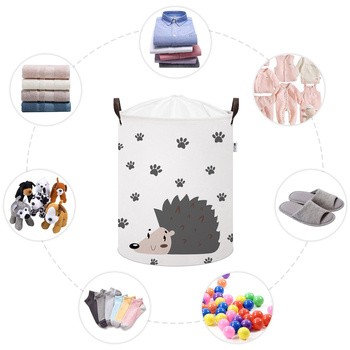 Sipo, Bawełniany kosz na zabawki XL, jeżyk, 1 szt.