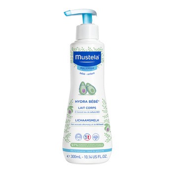 Mustela Hydra Bebe, mleczko do ciała z organicznym awokado, 300 ml
