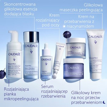 Caudalie Vinoperfect, mikropeelingująca pianka rozświetlająca, 100 ml