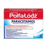 Paracetamol Polfa-Łódź, 500 mg, tabletki, 50 szt.