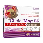 Olimp Chela-Mag B6 Ashwagandha + żeń-szeń, kapsułki, 30 szt.