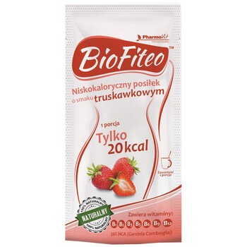BioFiteo, proszek o smaku truskawkowym, 20 g (saszetka)