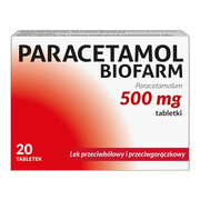 Paracetamol Biofarm, 500 mg, tabletki, 20 szt.