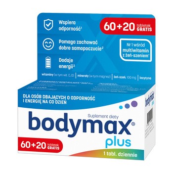 alt Bodymax Plus, tabletki,  60 szt. + 20 szt.