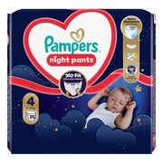 Pampers Night Pants 4 (9-15 kg), pieluchomajtki jednorazowe na noc, 25 szt.