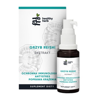 Healthy Herb Grzyb Reishi ekstrakt, krople, 30 ml