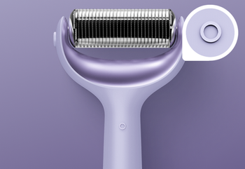 Geske MicroNeedle Face & Body Roller 8 w 1, roller do mezoterapii mikroigłowej, gwiezdna biel, 1 szt.