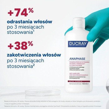 Ducray Anaphase, szampon przeciw wypadaniu włosów, 400 ml