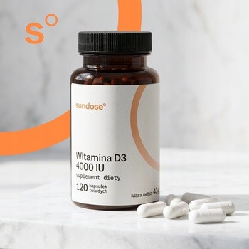 Sundose Witamina D3 4000 IU, kapsułki twarde, 120 szt.