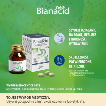 NeoBianacid Nadkwaśność i Refluks, tabletki do ssania, 45 szt.