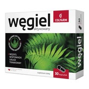 Colfarm, węgiel aktywowany, kapsułki, 30 szt. https://azcdn.doz.pl/image/d/product/68cebec4-scale-180x180.png