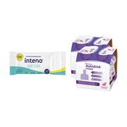 Zestaw 2x Nutridrink Protein, smak owoców leśnych, płyn, 4 x 125 ml + INTENO Soft Care, chusteczki pielęgnacyjne, 10 szt.