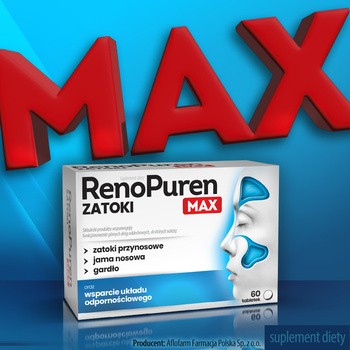 RenoPuren Zatoki MAX, tabletki, 60 szt.