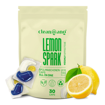 Cleangang All in One Lemon Spark, kapsułki do zmywarki, 30 szt.
