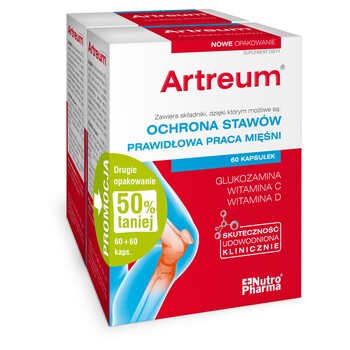 Artreum, 500 mg, kapsułki, 60 szt. x 2 opakowania