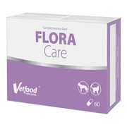 Vetfood Flora Care, synbiotyk wspierający mikroflorę jelitową dla psów i kotów, kapsułki, 60 szt. https://azcdn.doz.pl/image/d/product/e9c16548-scale-180x180.png