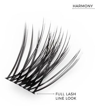 Nanolash DIY Eyelash Extensions, kępki rzęs, Harmony, 36 szt.