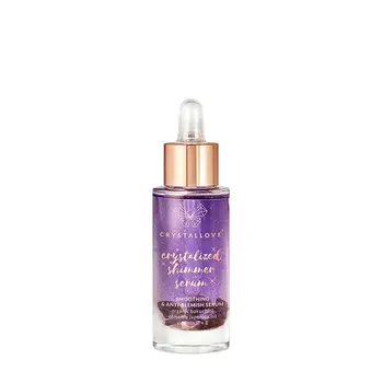 Zestaw Crystallove, serum do twarzy z ametystem, 30 ml + płytka do masażu gua sha, 1 szt.