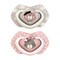 Canpol Babies, smoczek silikonowy, symetryczny, Bonjour, 18m+, pink, 2 szt.